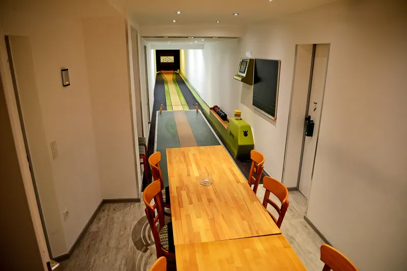 Bundeskegelbahn im Keller des Adria Restaurant Alt Melaten